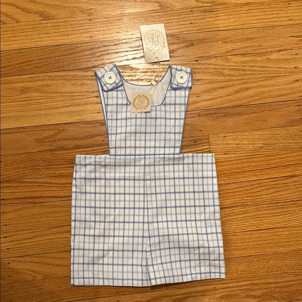 Beaufort Bonnet Jon Jon park city periwinkle chandler check NWT 6-12 month